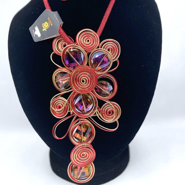 Handmade Africann  Necklace For Women Gold Thick Lace Chain Choker